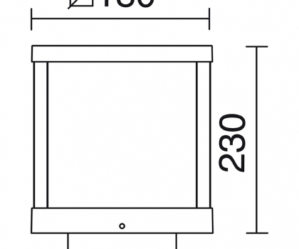 Купити Ліхтар вуличний Dopo 791B-L0112A-04