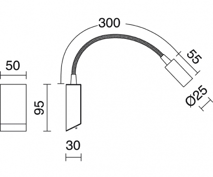 Купити Настінний світильник Exo 517B-L0103B-35