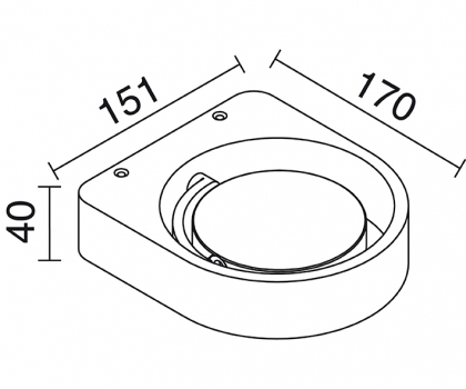 Купити Настінний світильник Exo 584A-L0105A-01