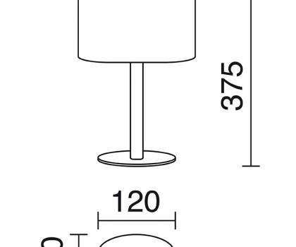 Купить Настольная лампа Exo 611F-G05X1A-35