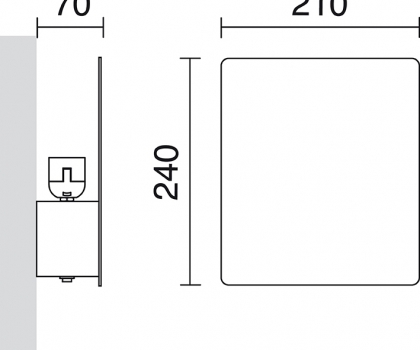 Купить Настенный светильник Exo 727B-G05X1A-01