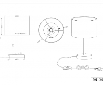 Купить Настольная лампа Trio 501100102
