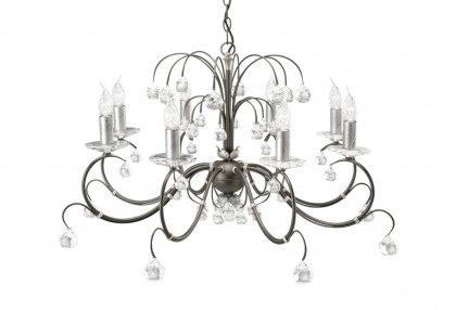 Купить Люстра Elstead LUN8 BLK/SIL