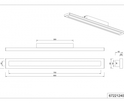 Купити Світильник стельовий Trio 672212405