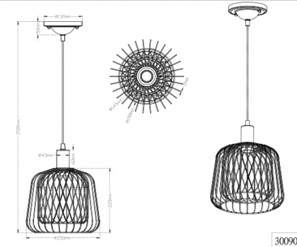 Купити Люстра Trio 300900102