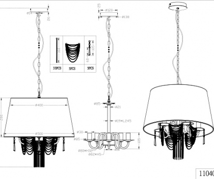 Купити Люстра Trio 110400502