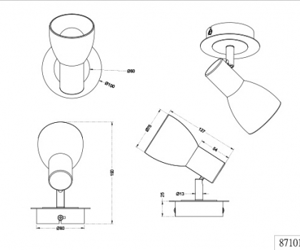 Купити Спот Trio 871010108