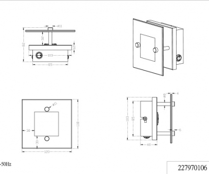 Купити Настінний світильник Trio 227970106