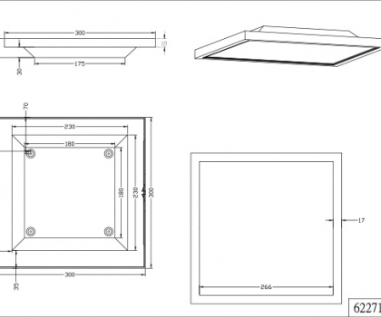 Купити Світильник стельовий Trio 622713007