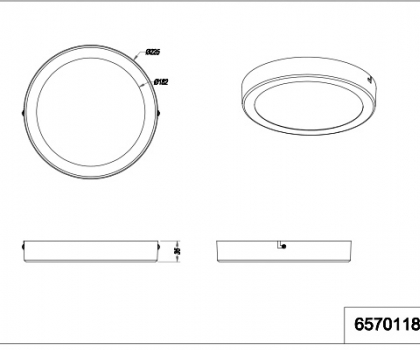 Купити Світильник стельовий Trio 657011807