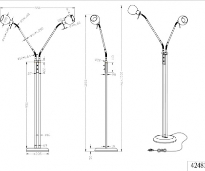 Купить Торшер Trio 424810207