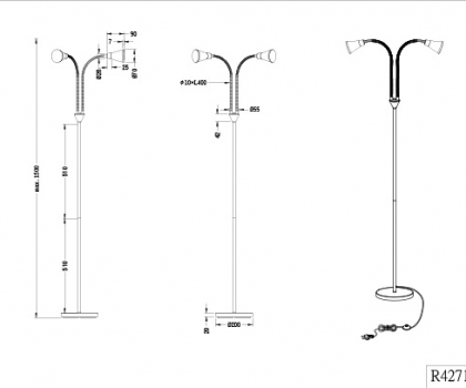 Купить Торшер Trio R42712187