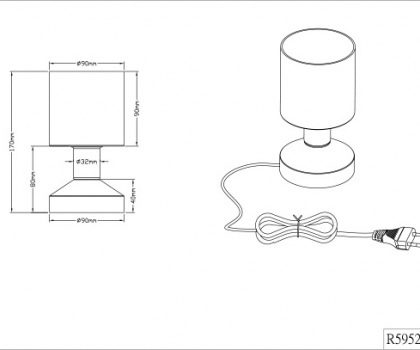 Купить Настольная лампа Trio R59521024