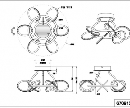 Купить Светильник потолочный Trio 670910606