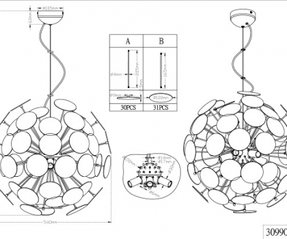 Купить Люстра Trio 309900632
