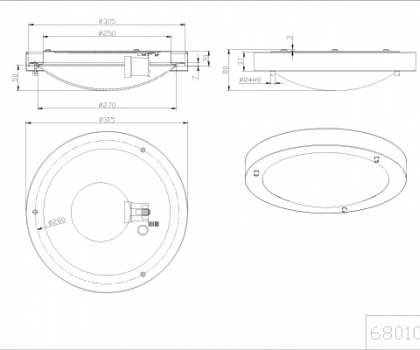Купить Светильник потолочный Trio 6801011-06