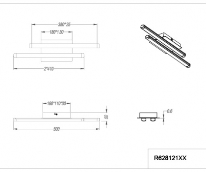 Купити Світильник стельовий Trio R62812106