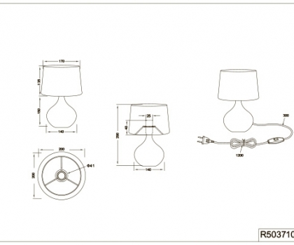 Купить Настольная лампа Trio R50371025