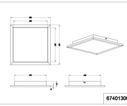 Купить Светильник потолочный Trio 674013007
