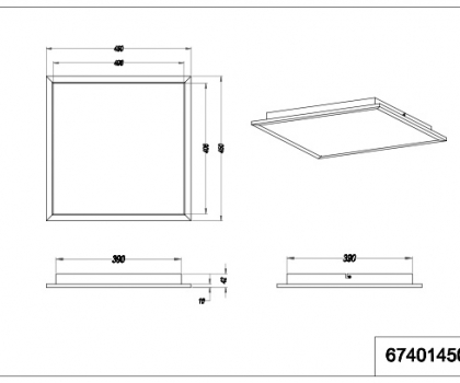 Купить Светильник потолочный Trio 674014507