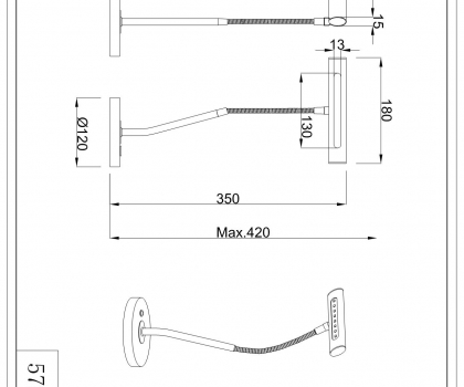 Купить Офисная настольная лампа Trio 579790108