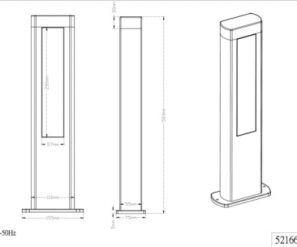 Купить Фонарь уличный Trio 521660242