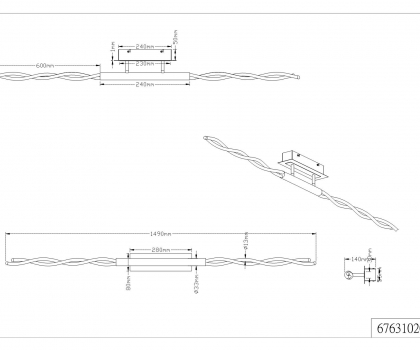 Купить Светильник потолочный Trio 676310206