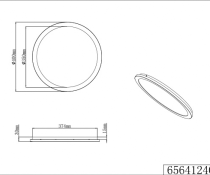 Купить Светильник потолочный Trio 656412406