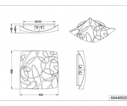 Купити Світильник стельовий Trio 604400201