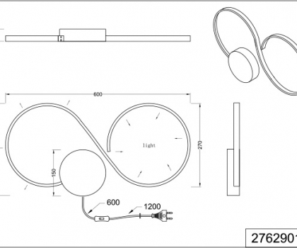 Купити Настінний світильник Trio 276290107