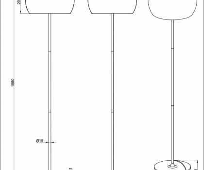 Купити Торшер Trio 411210406