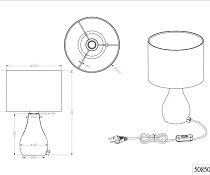 Купить Настольная лампа Trio 508500102