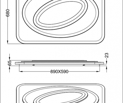 Купити Світильник стельовий Trio 675090101