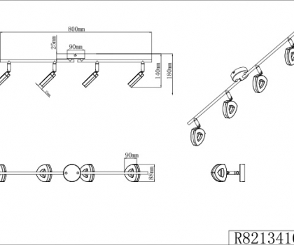 Купити Настінний світильник Trio R82134106