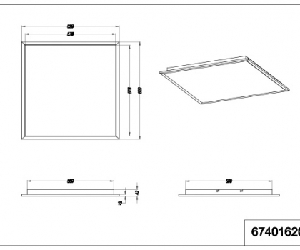 Купити Світильник стельовий Trio 674016207