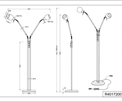 Купити Торшер Trio R40172007