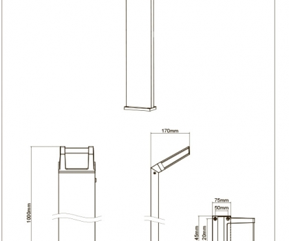 Купить Фонарь уличный Trio 423669142