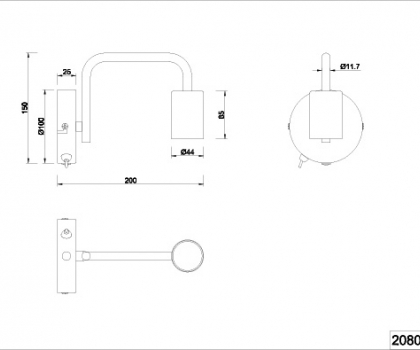 Купити Настінний світильник Trio 208070132