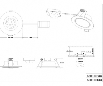 Купить Точечный светильник Trio 650310107