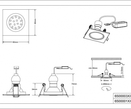 Купити Точковий світильник Trio 650000307