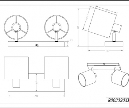 Купить Настенный светильник Trio R80332001