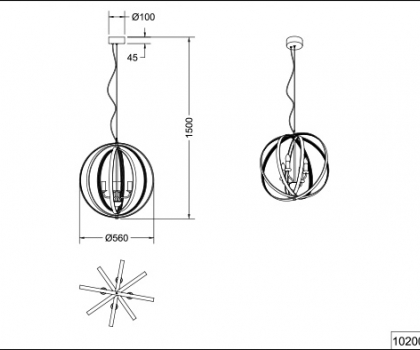Купить Люстра Trio 102000405