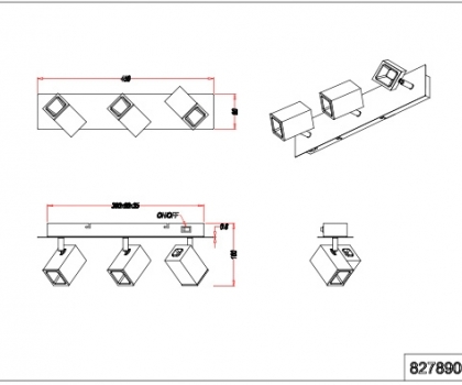 Купить Настенный светильник Trio 827890332