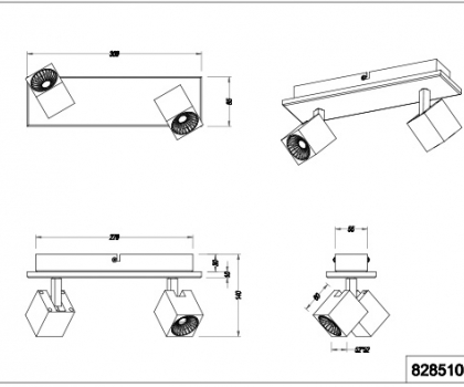 Купить Настенный светильник Trio 828510331