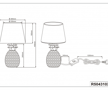 Купить Настольная лампа Trio R50431079