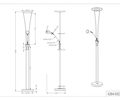 Купить Торшер Trio 426410208