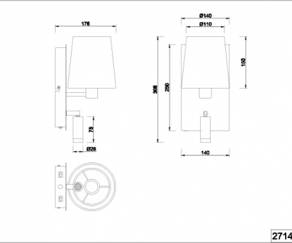 Купить Настенный светильник Trio 271470207