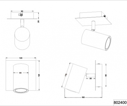 Купить Спот Trio 802400124