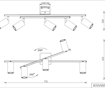 Купити Люстра Trio 612400524