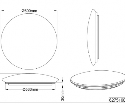 Купить Светильник потолочный Trio 627516000
